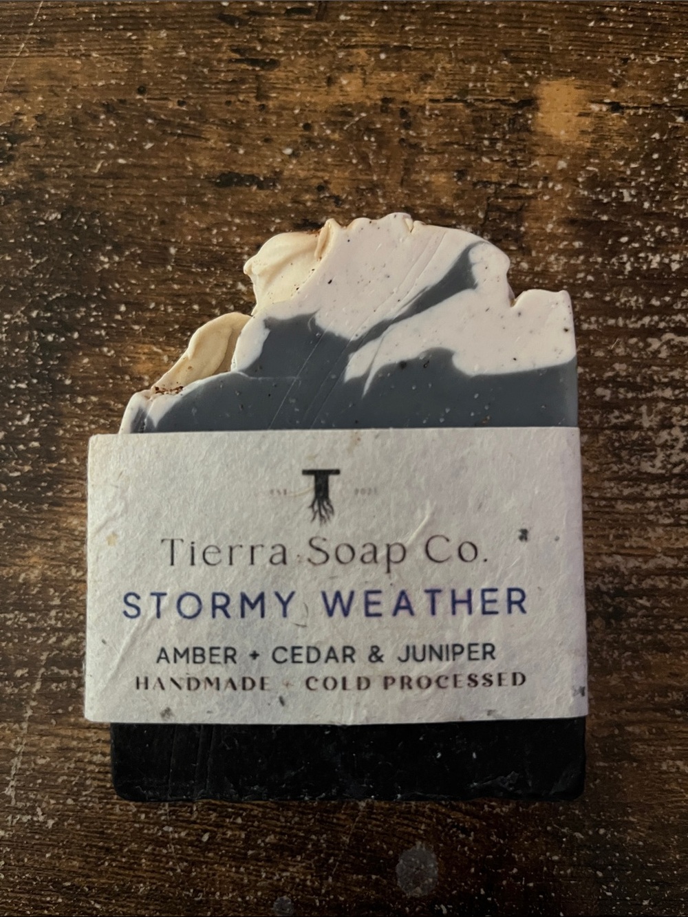 Stormy Weather Soap - Black & Cream
